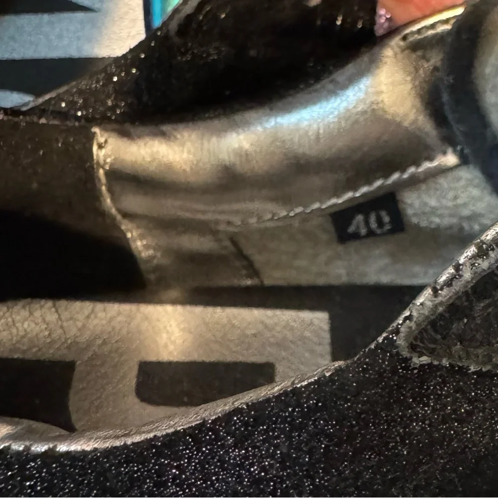 P448 Black Glitter Sparle sneakers EU 40 / US 9-9.5. Don't miss out! Fabulous! - Picture 5 of 9